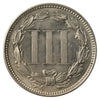 1869 Nickel USA 3 Cents UNC+ (MS-62) $