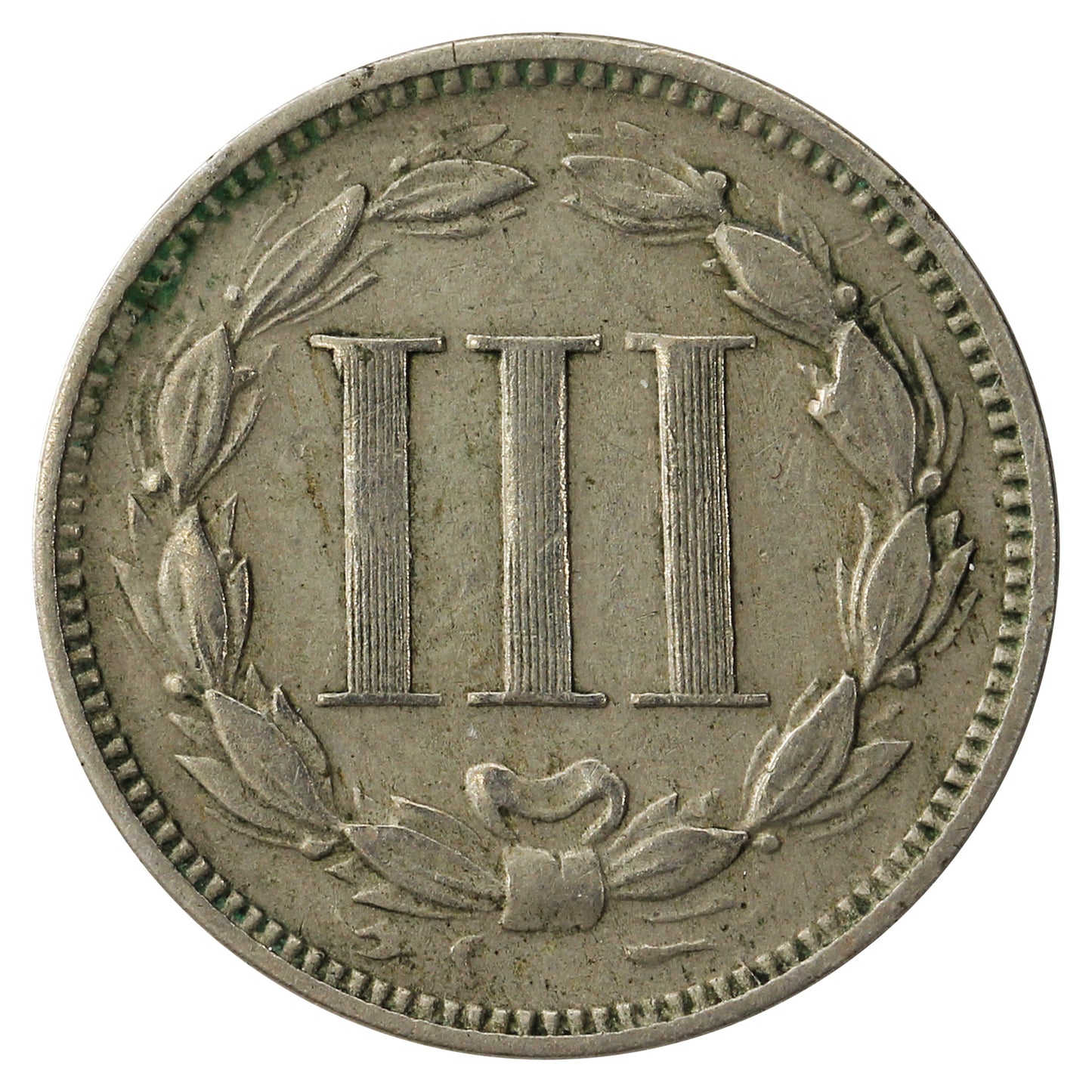 1871 Nickel USA 3 Cents VF-EF (VF30) $