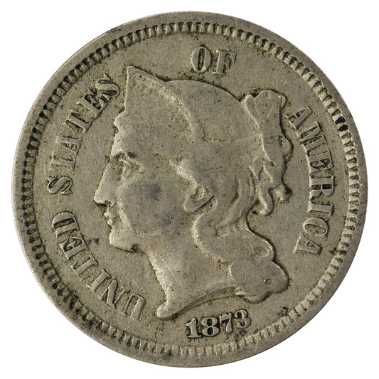 1873 Open 3 USA 3 Cents VF-EF (VF-30) $