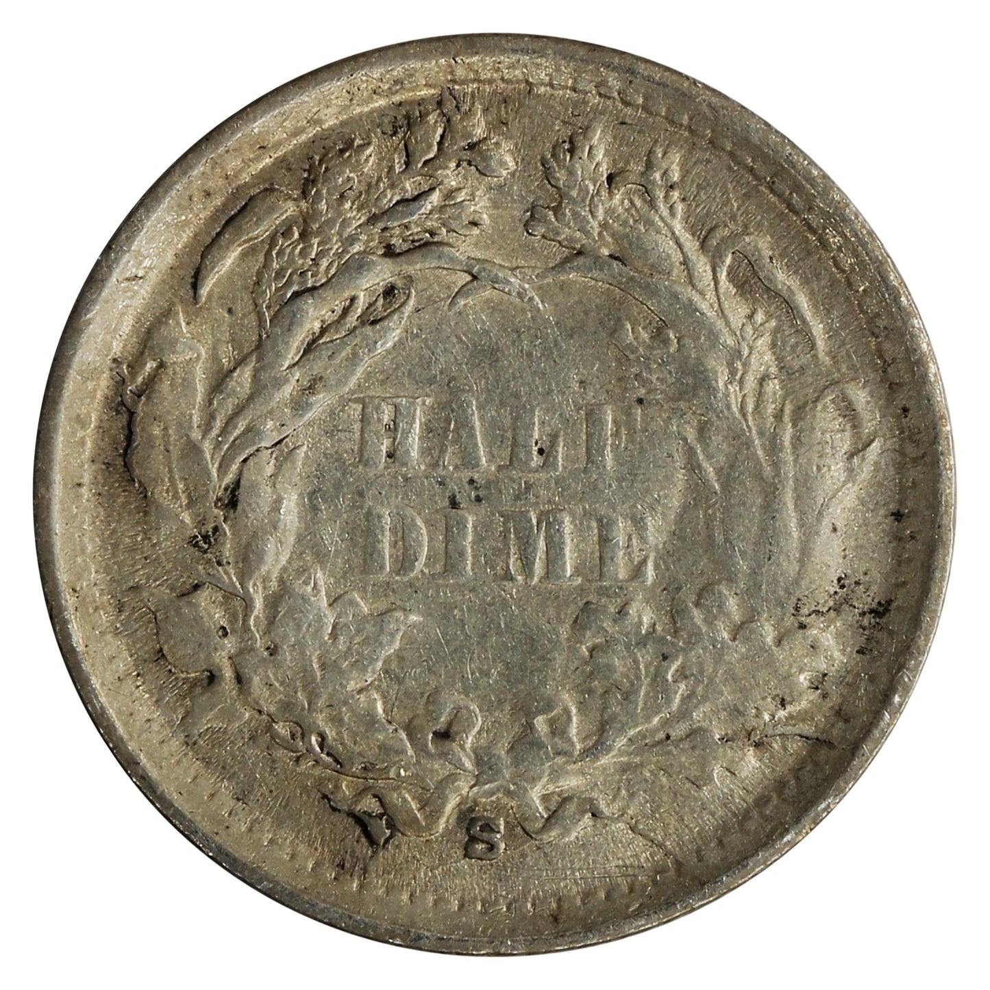 1868 S USA Half Dime VG-F (VG-10) $