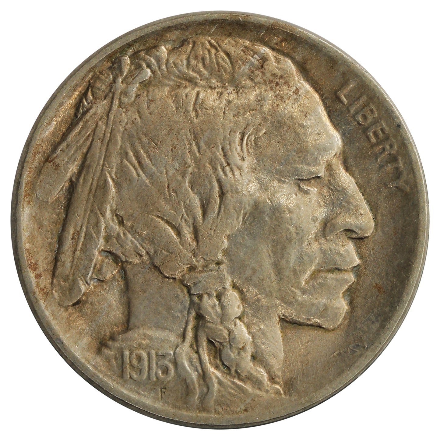 1913 Var. 1 Raised Ground USA Nickel UNC+ (MS-62) $
