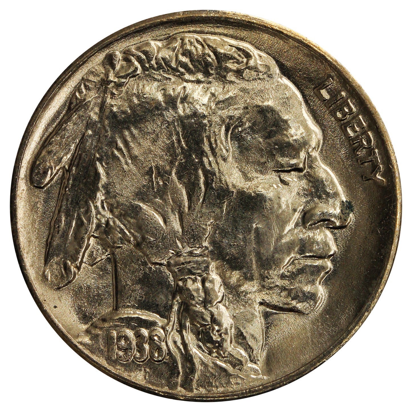 1938 D/D USA Nickel Choice Brilliant Uncirculated (MS64) $
