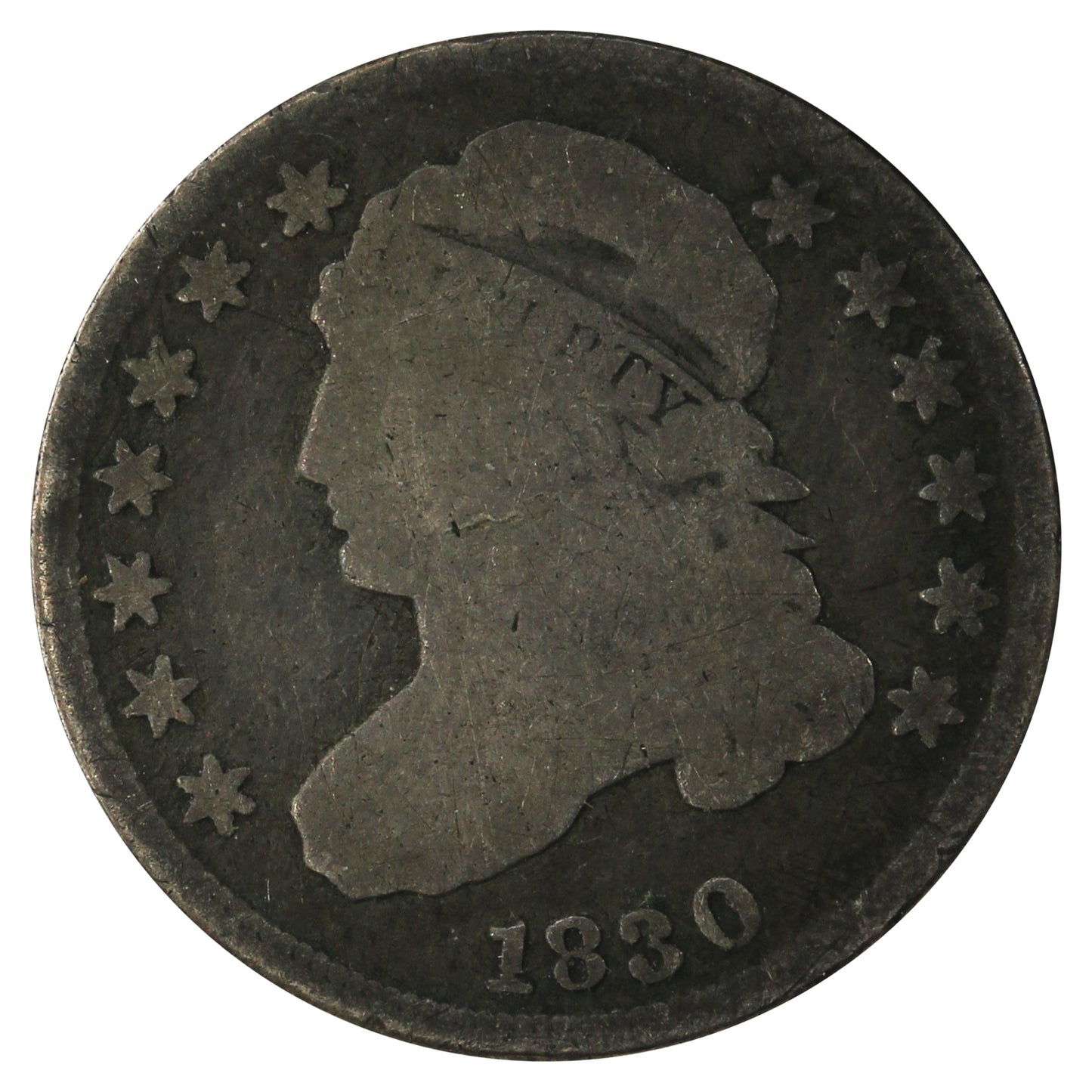 1830 Large 10c USA Dime G-VG (G-6) $
