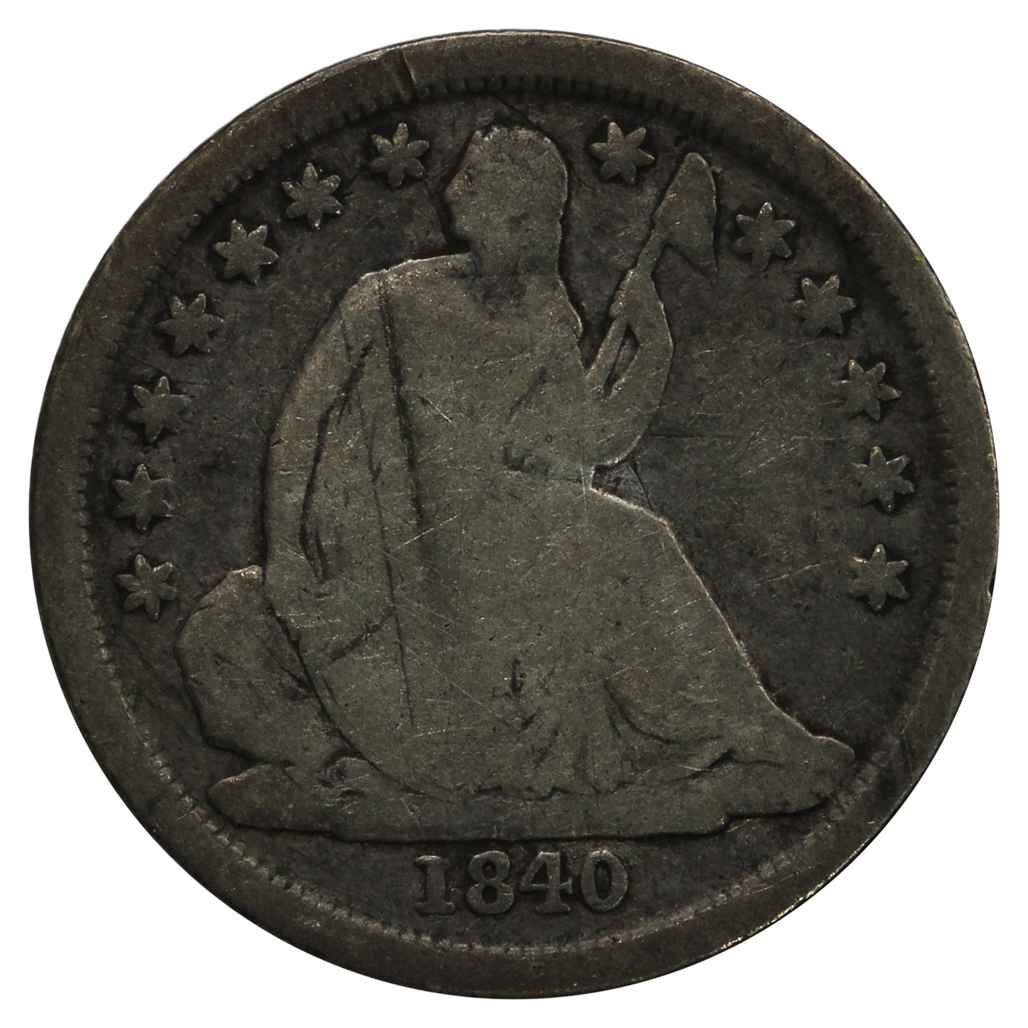1840 O USA Dime Good (G-4) $