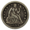 1847 USA Dime F-VF (F15) $