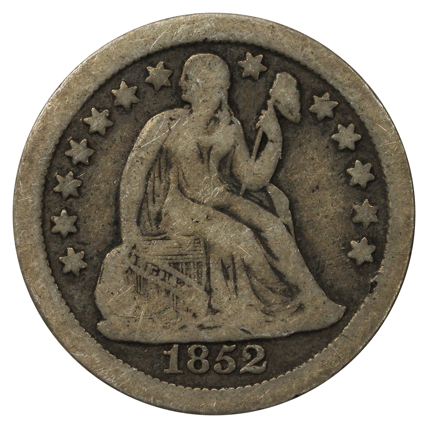 1852 O USA Dime G-VG (G6) $