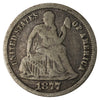 1877 CC USA Dime Very Good (VG-8) $