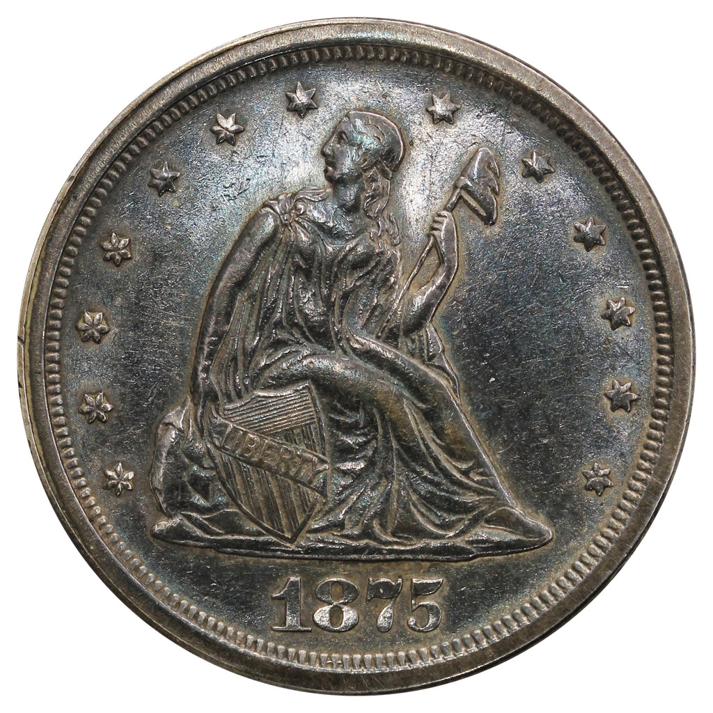 1875 S USA 20 Cents Extra Fine (EF40) $