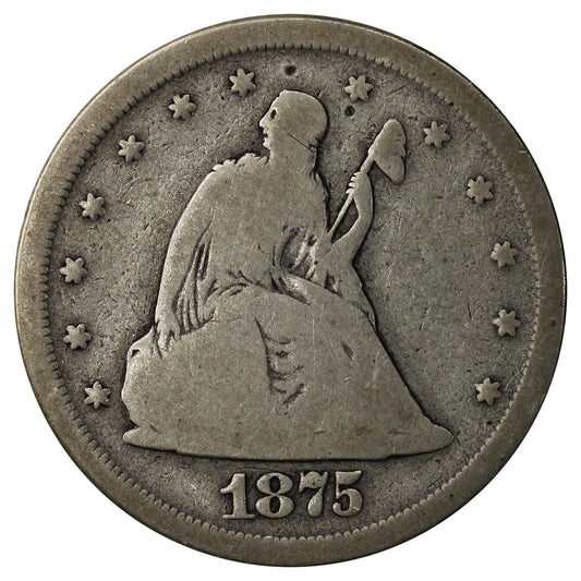1875 S USA 20 Cents G-VG (G-6) $