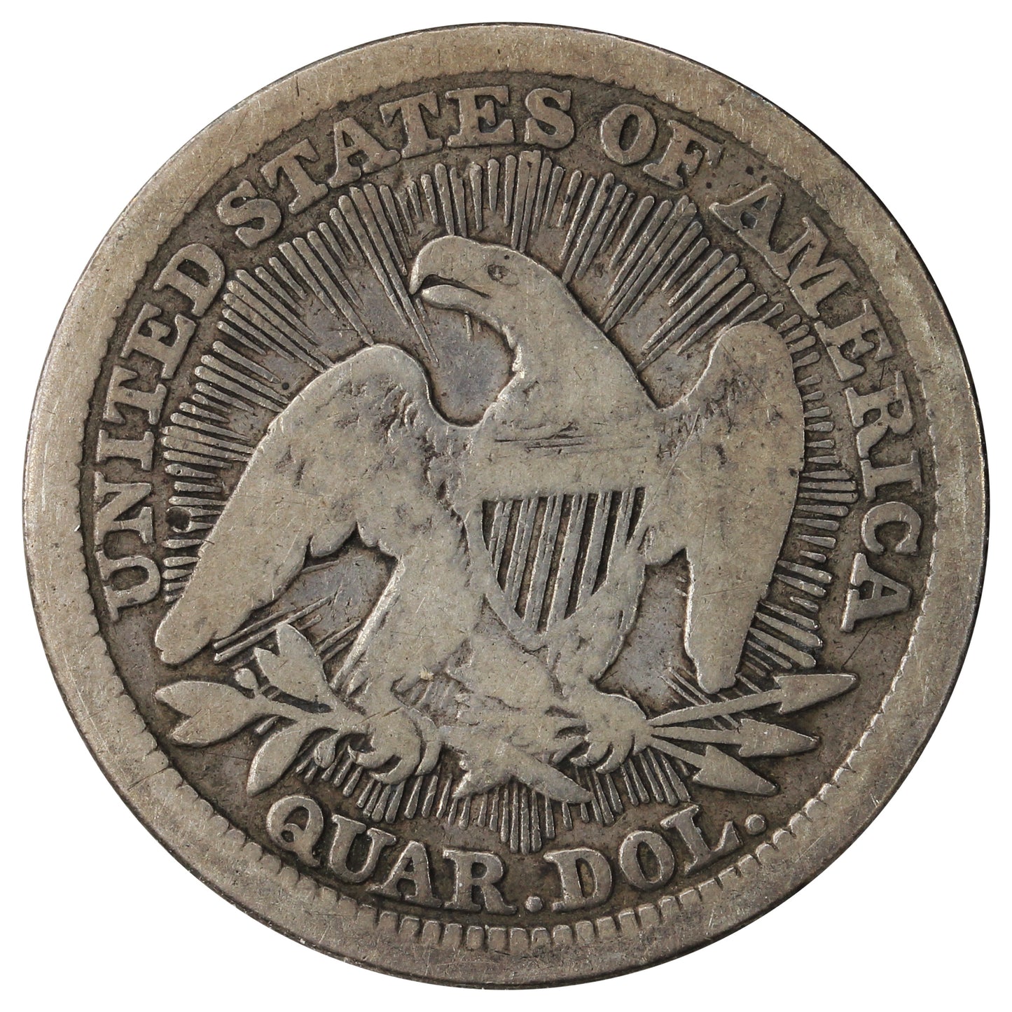 1853 Arrows & Rays USA Quarter Very Good (VG8) $