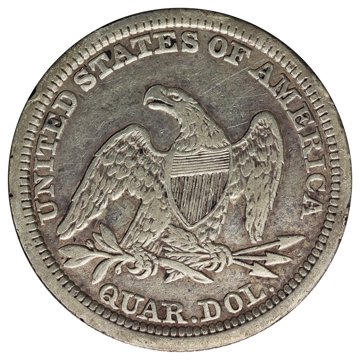 1854 Arrows No Rays USA Quarter VF-EF (VF30) $