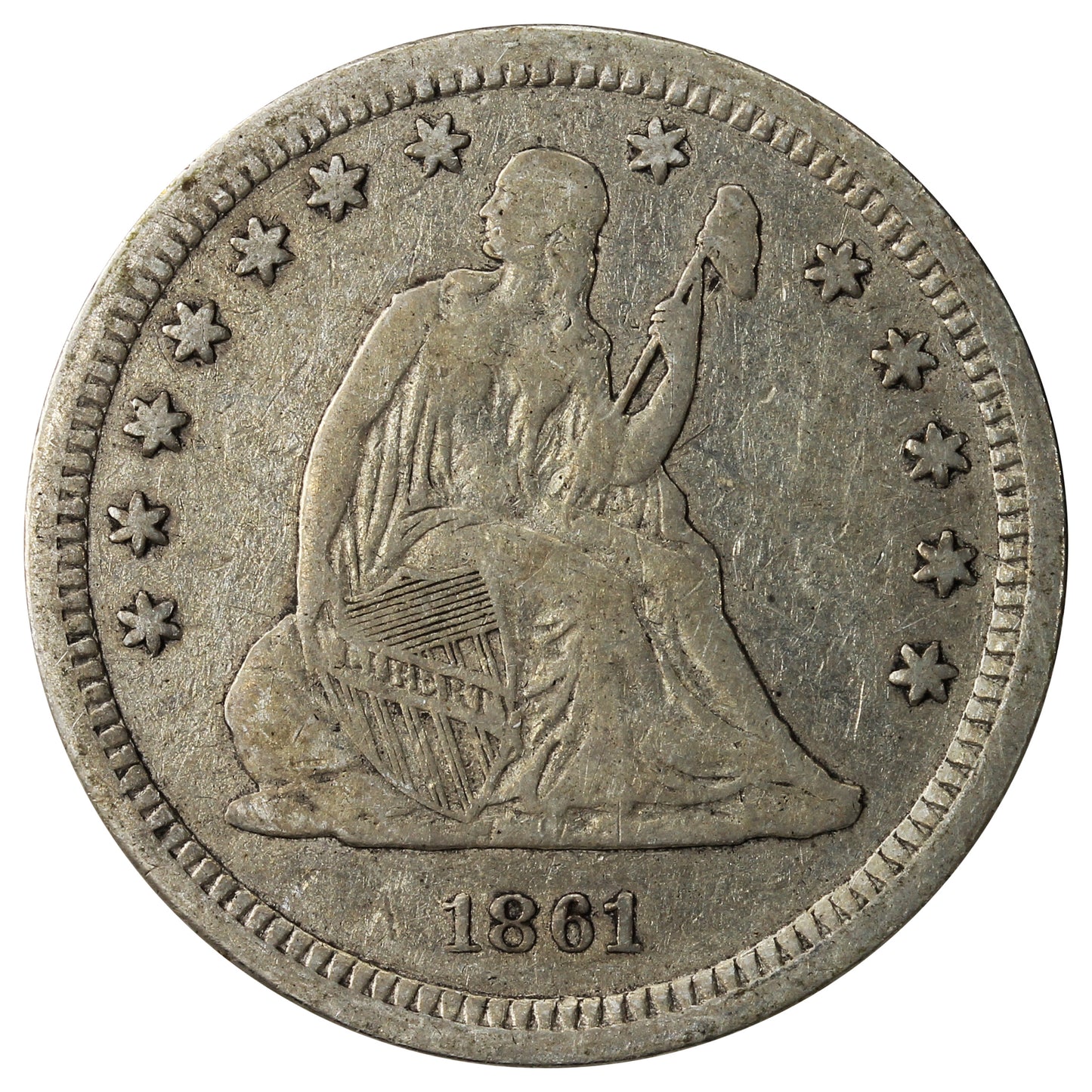 1861 USA Quarter Very Fine (VF20) $