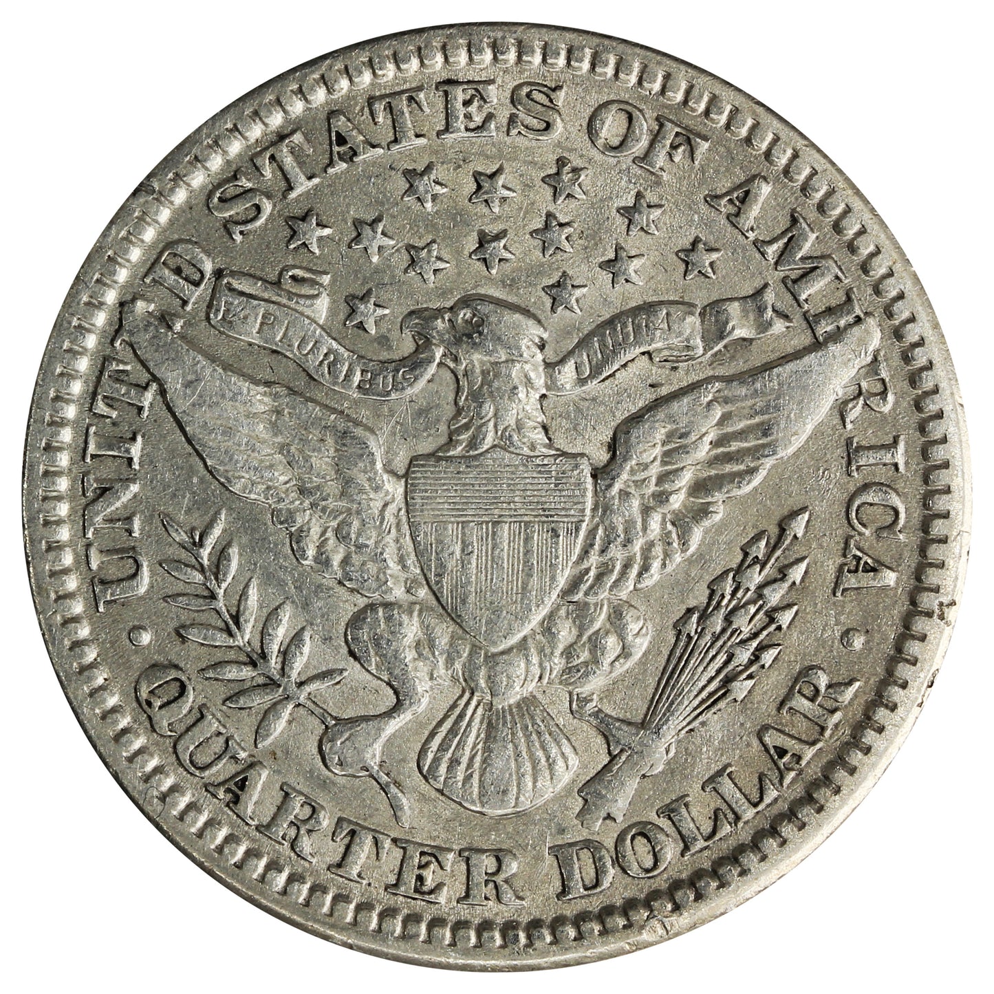 1907 USA Quarter EF-AU (EF45) $