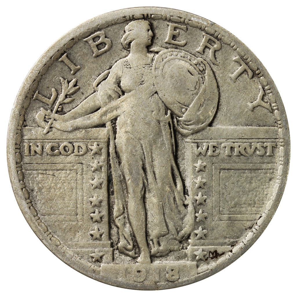 1918 USA Quarter Very Fine (VF20) $