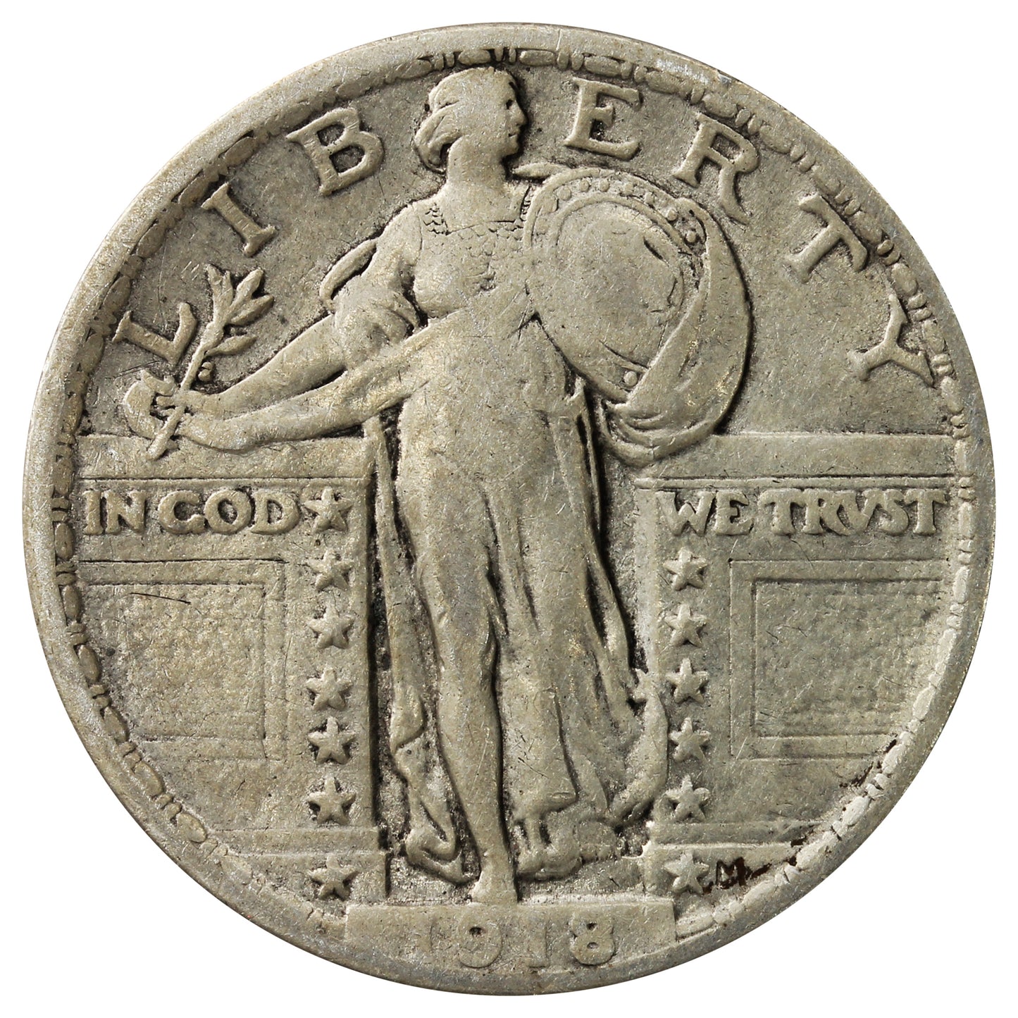 1918 USA Quarter Very Fine (VF20) $