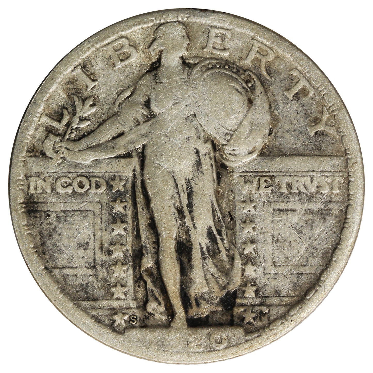 1920 S Quarter F-VF (F15) $