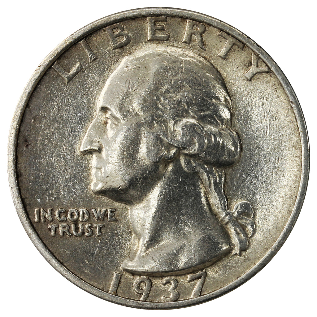 1937 S USA Quarter EF-AU (EF45) $