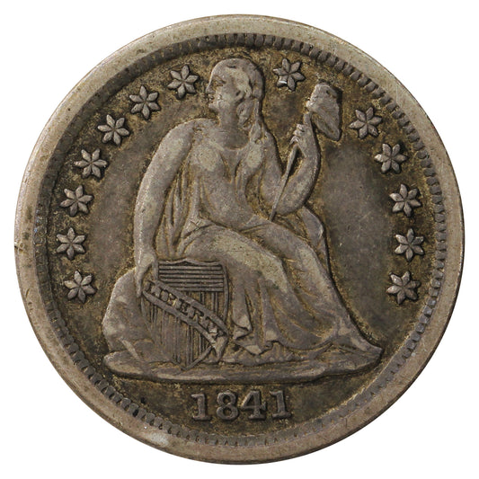 1841 USA Dime VF-EF (VF-30) $