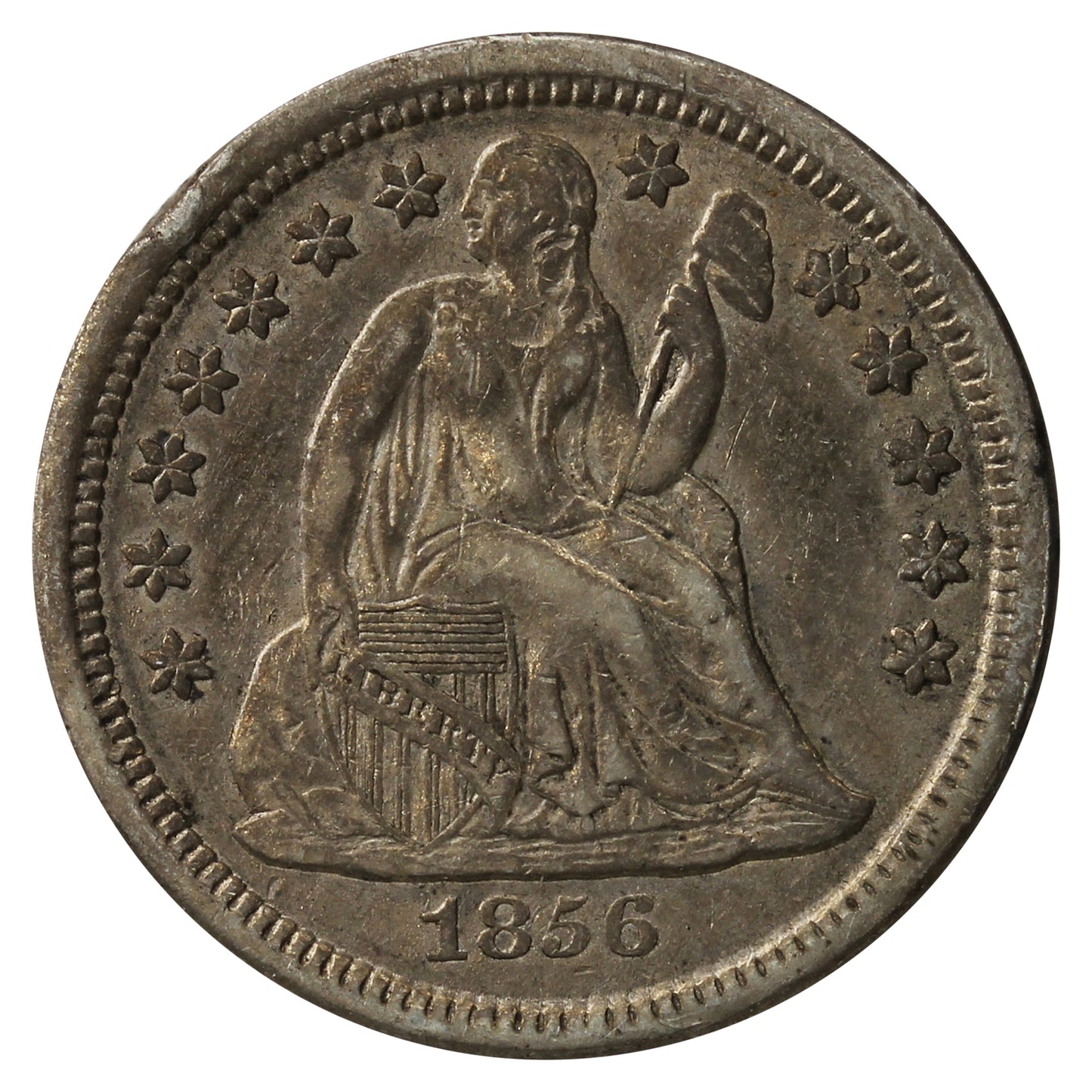 1856 Small Date USA Dime VF-EF (VF-30) $