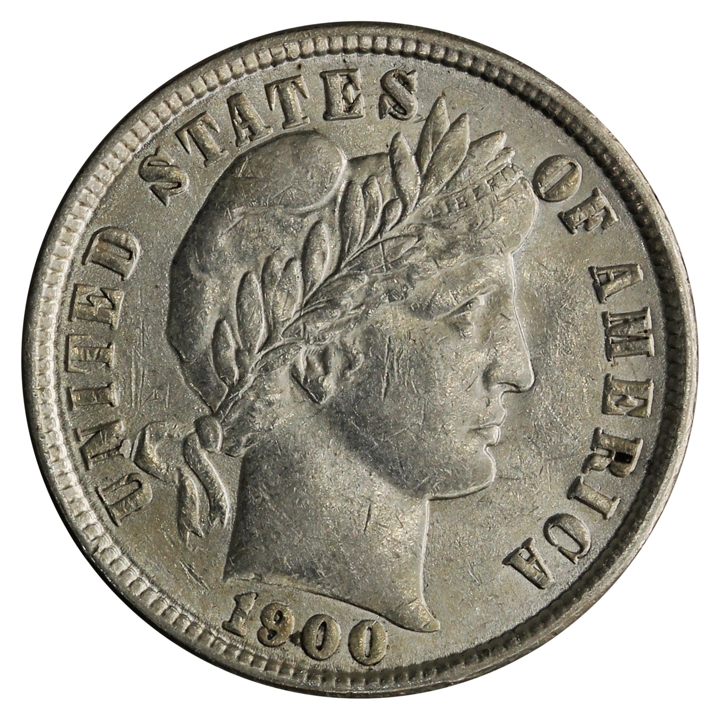 1900 USA Dime EF-AU (EF45) $