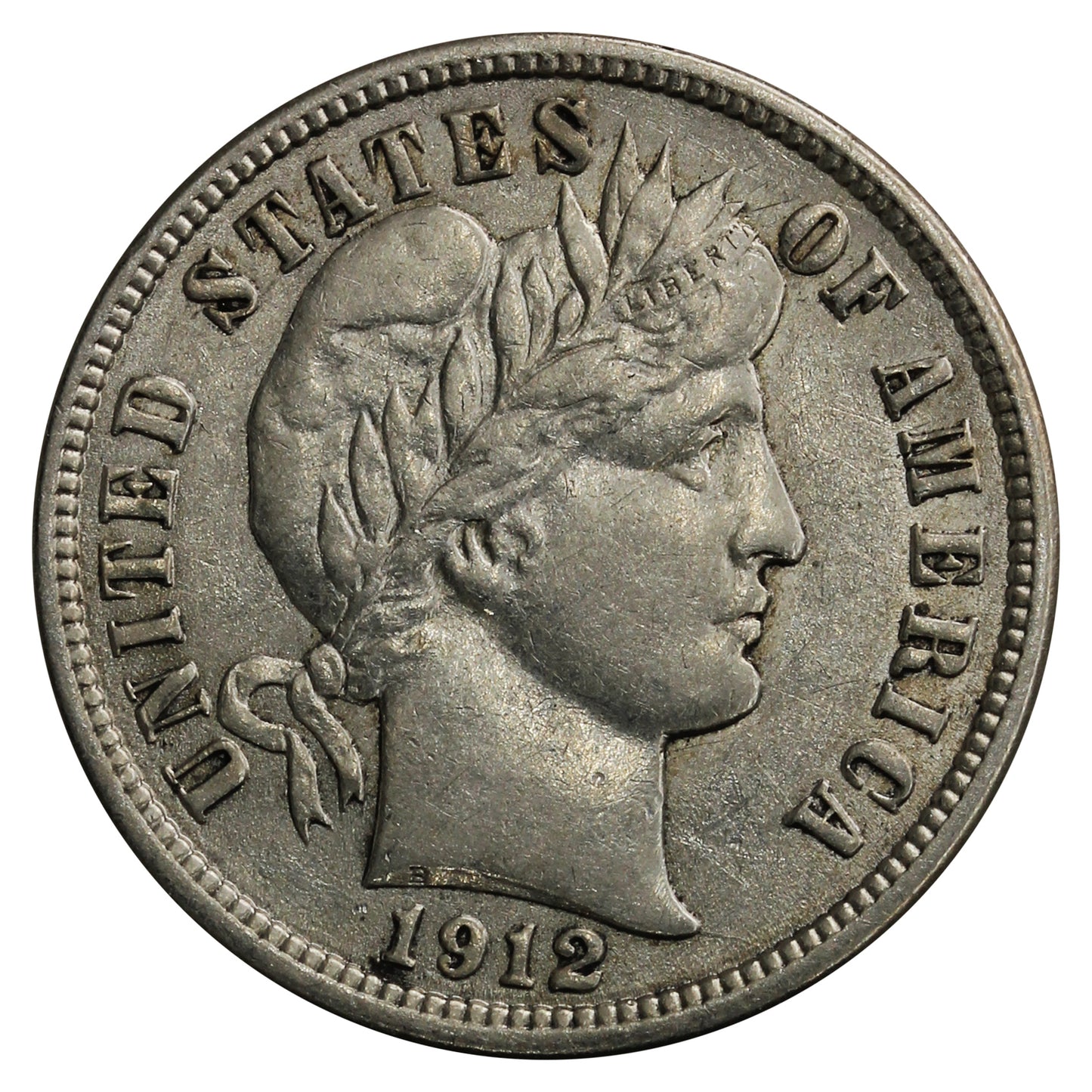 1912 USA Dime EF-AU (EF45) $