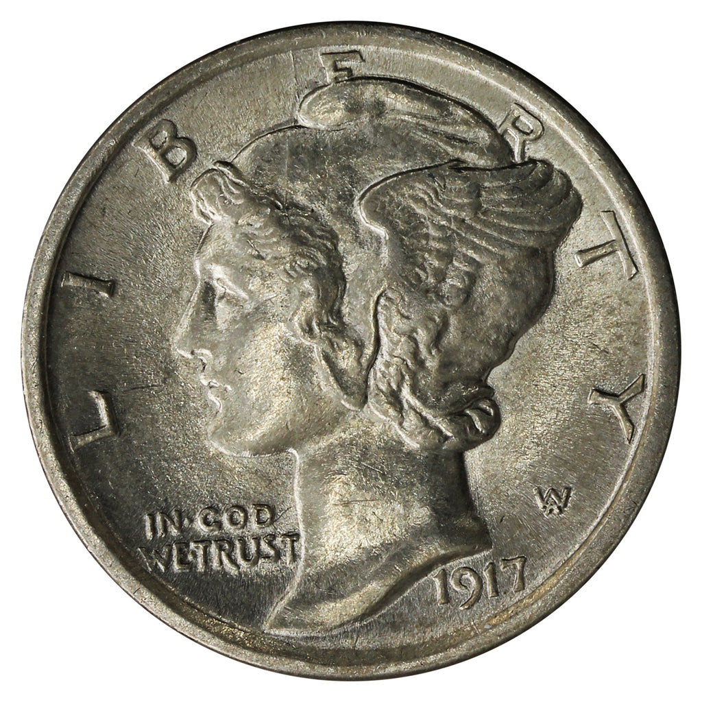 1917 D USA Dime AU-UNC (AU55) $