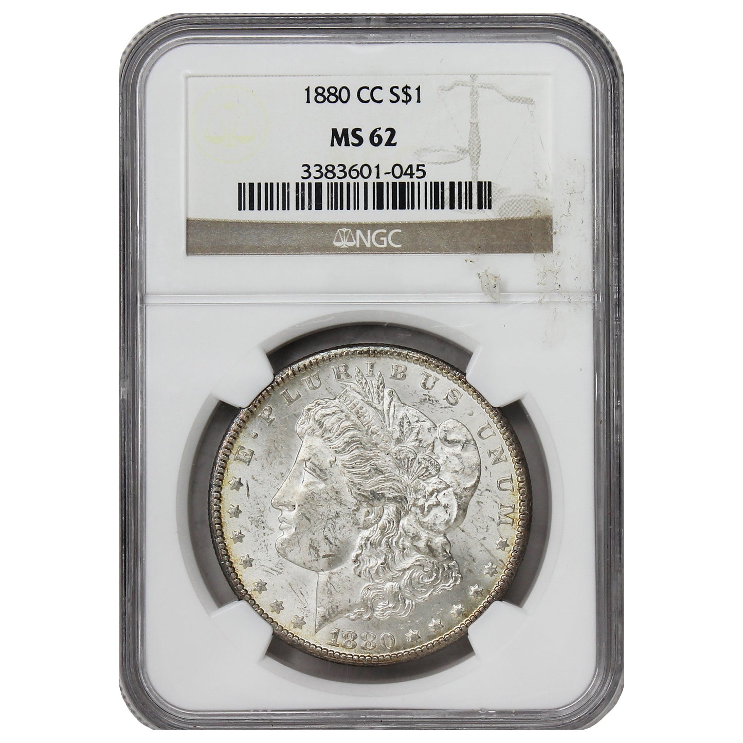 1880 CC USA Dollar NGC Certified MS62