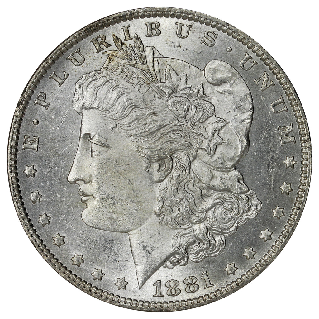1881 O USA Dollar Brilliant Uncirculated (MS63) Cameo