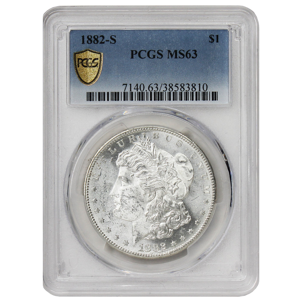 1882 S USA Dollar PCGS Certified MS63