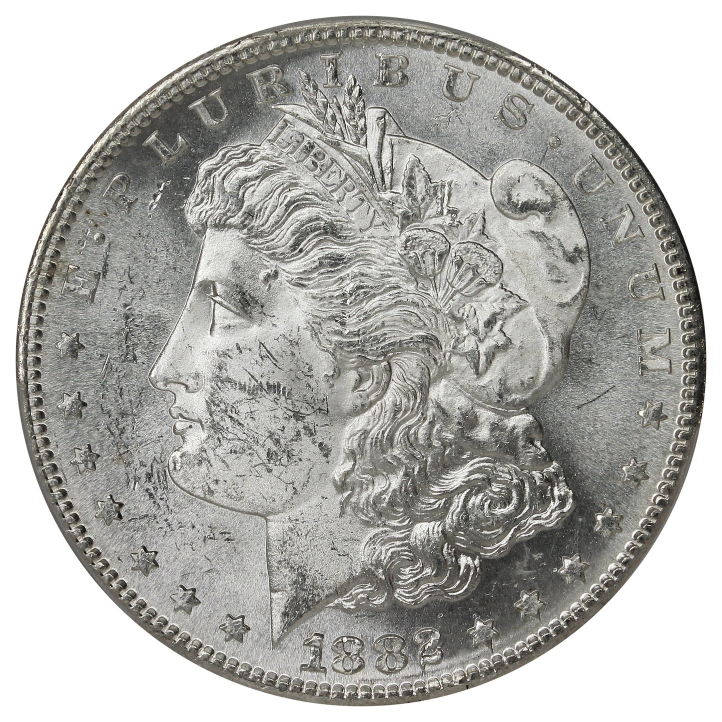 1882 S USA Dollar PCGS Certified MS63