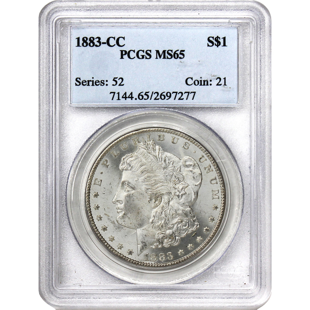 1883 CC USA Dollar PCGS Certified MS65