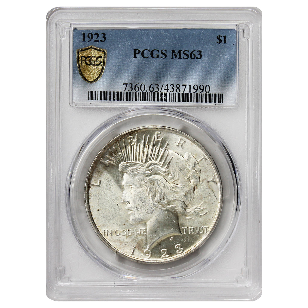 1923 USA Dollar PCGS Certified MS63
