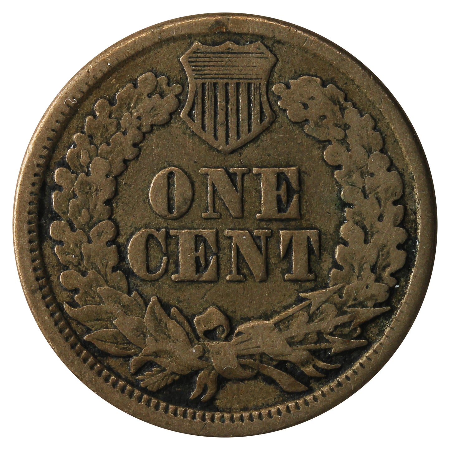 1860 Broad Bust USA Cent F-VF (F15)