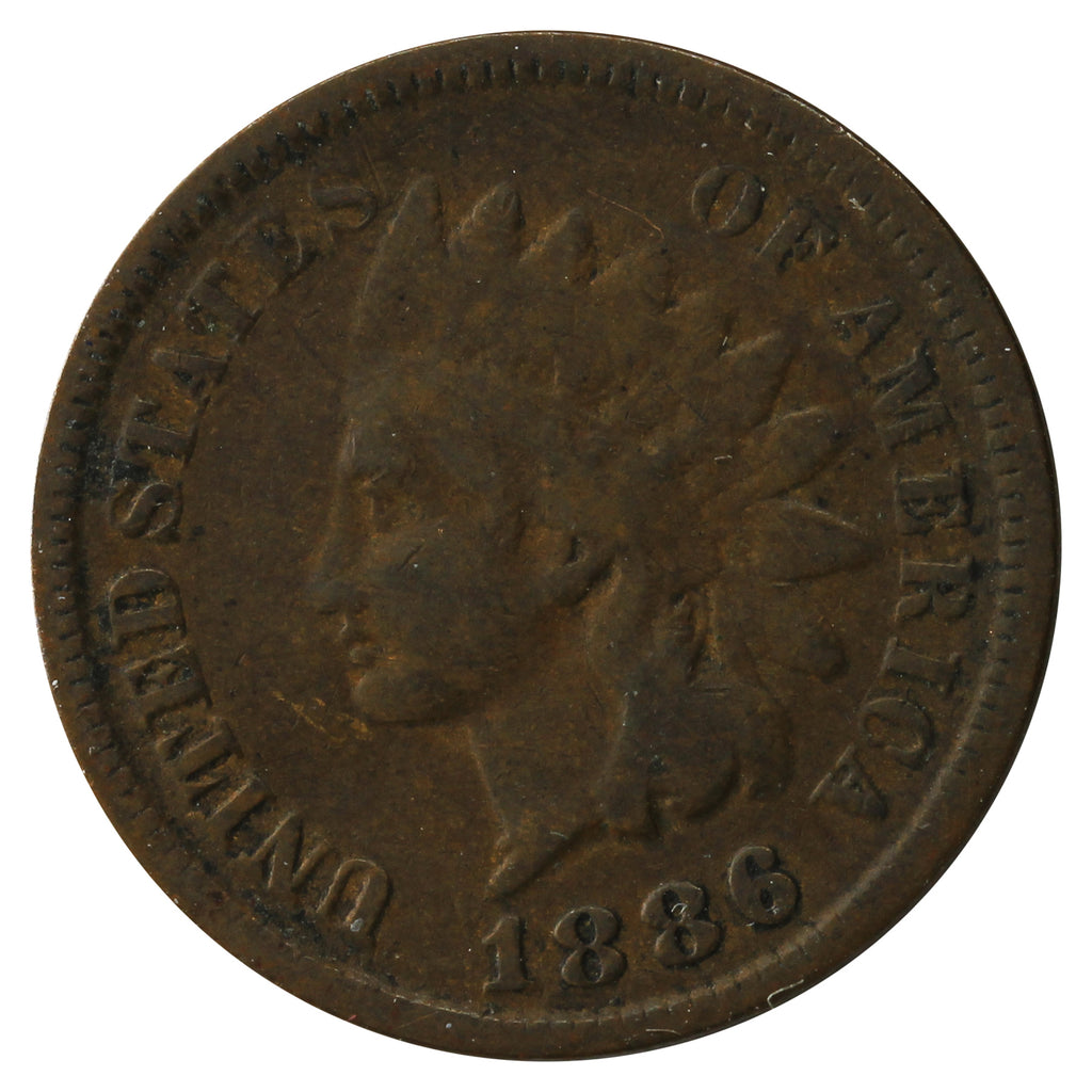 1886 Var. 1 USA Cent VG-F (VG10)