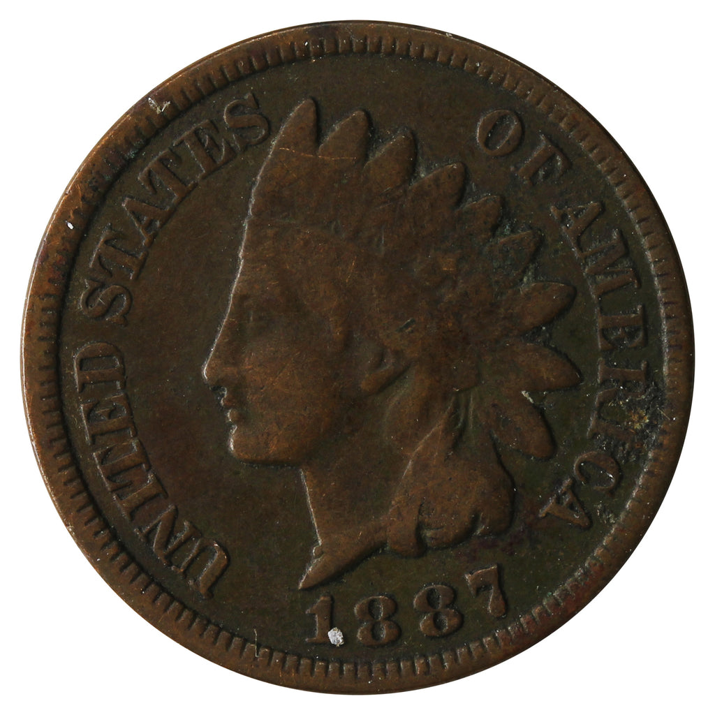 1887 USA Cent Fine (F12)