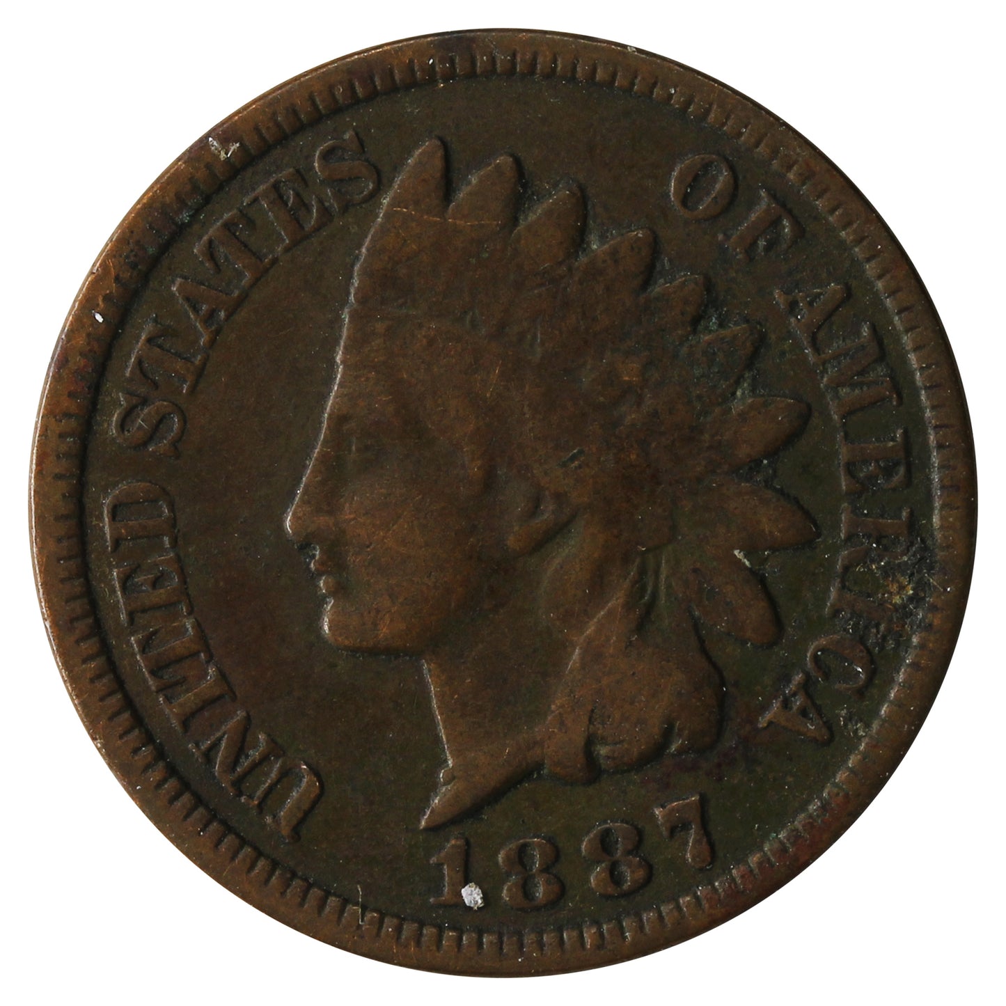 1887 USA Cent Fine (F12)