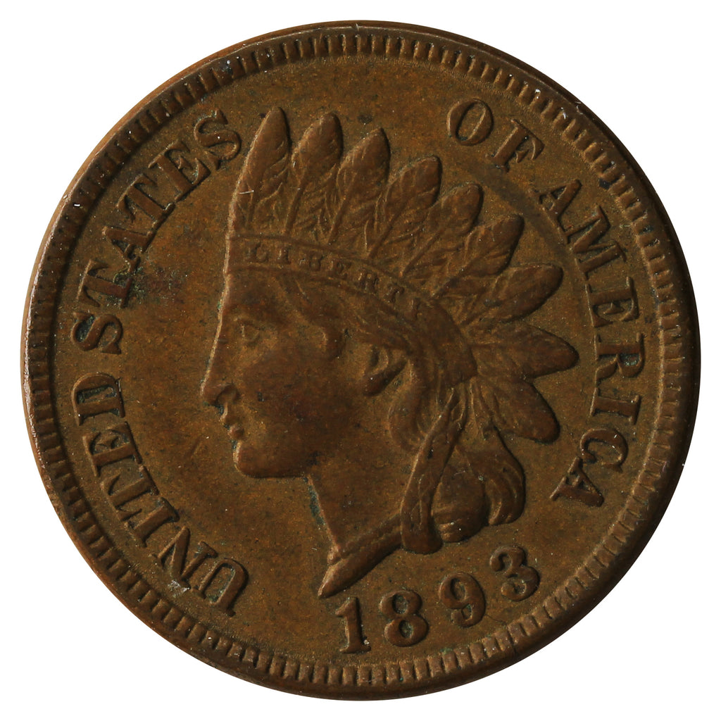 1893 USA Cent EF-AU (EF45)