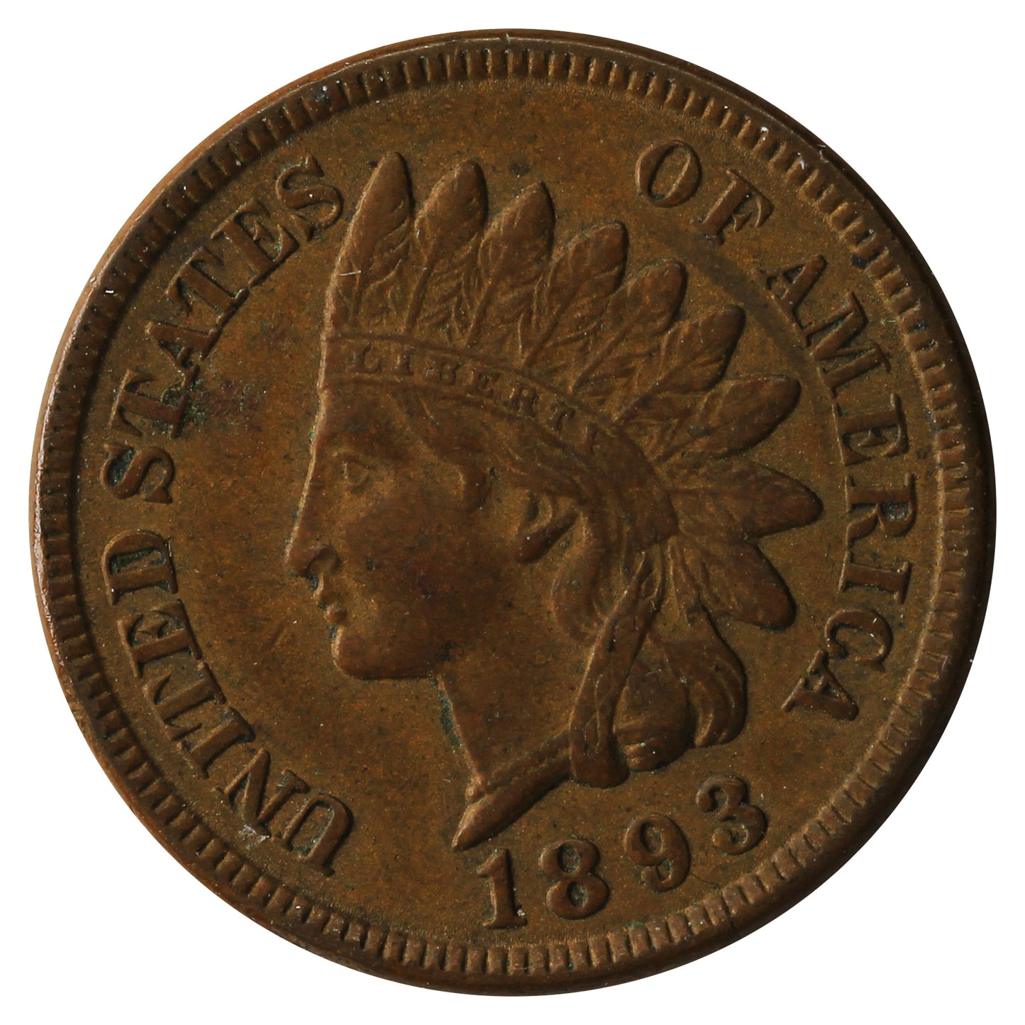 1893 USA Cent EF-AU (EF45)