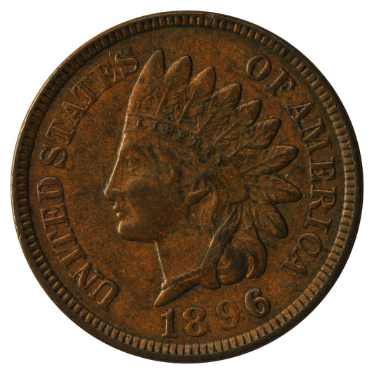 1896 USA Cent EF-AU (EF45)
