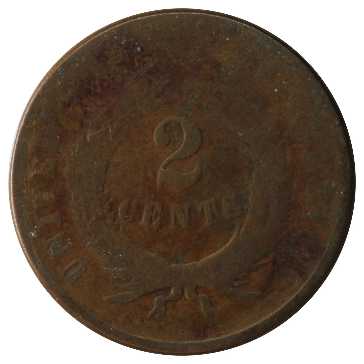 1867 USA 2 Cents About Good (AG3)
