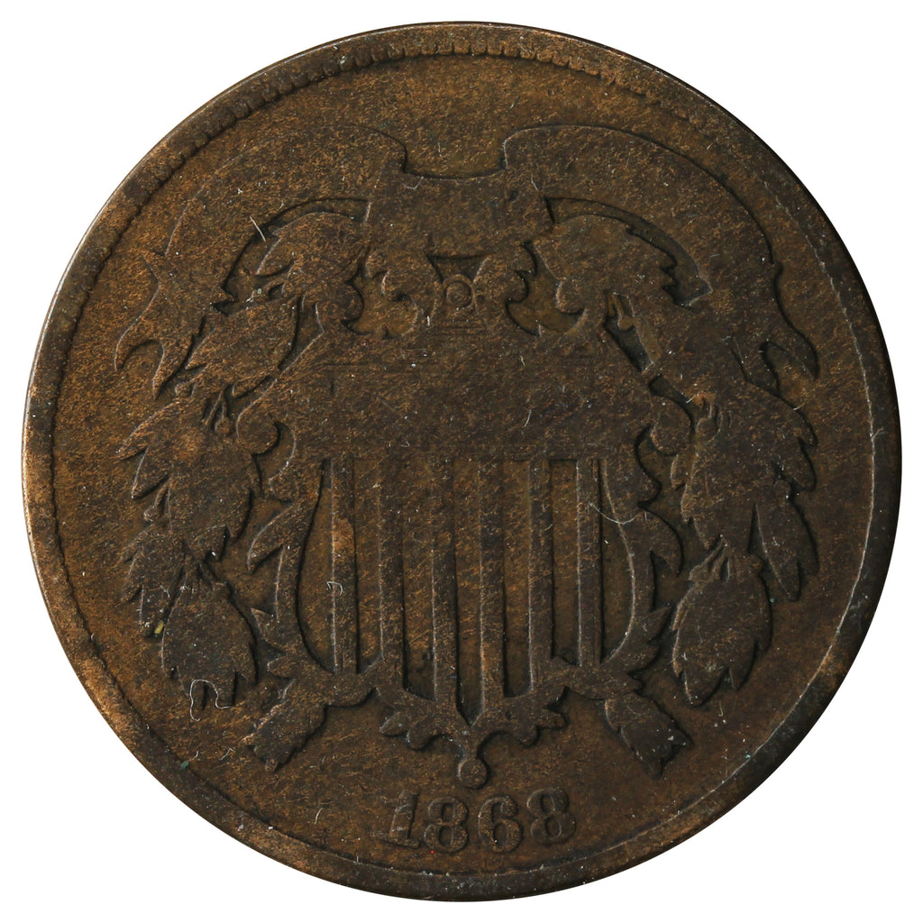 1868 USA 2 Cents About Good (AG3)