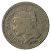 1869 Nickel USA 3 Cents VG-F (VG10)