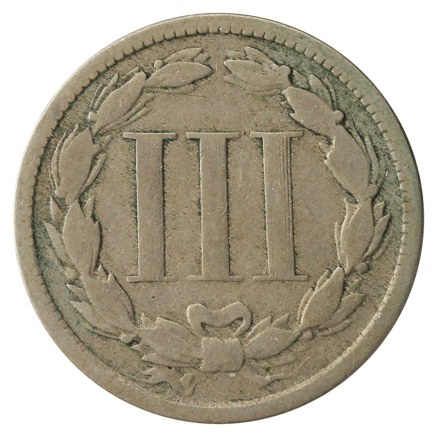 1871 Nickel USA 3 Cents G-VG (G6)