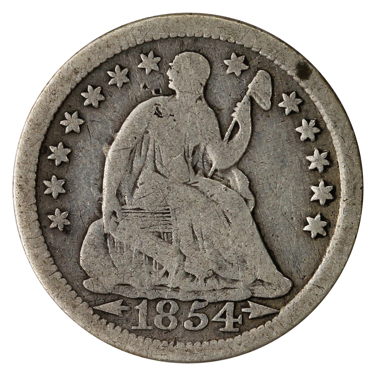 1854 O USA Half Dime Good (G4)