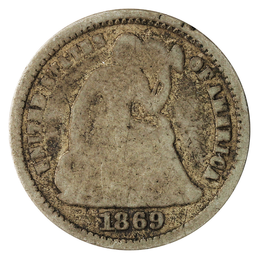 1869 S USA Half Dime Good (G4)