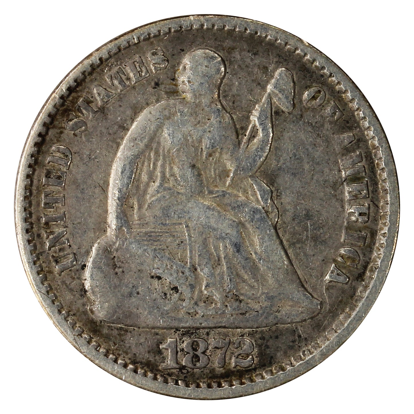 1872 USA Half Dime Very Good (VG8)