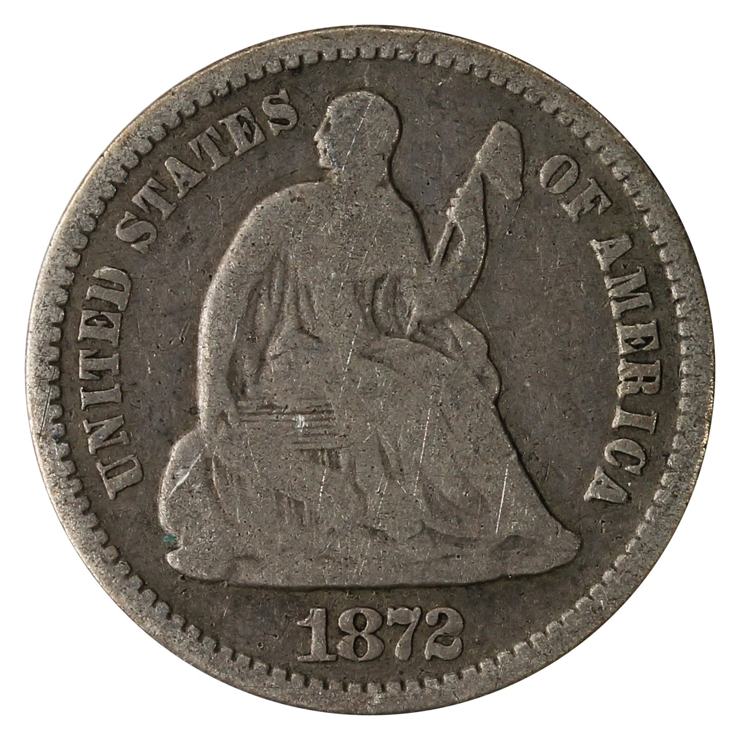 1872 USA Half Dime G-VG (G6)
