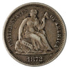 1872 S Above Bow USA Half Dime VG-F (VG10)