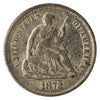 1872 S Below Bow USA Half Dime VG-F (VG10)