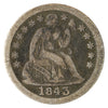 1843 USA Dime F-VF (F15)